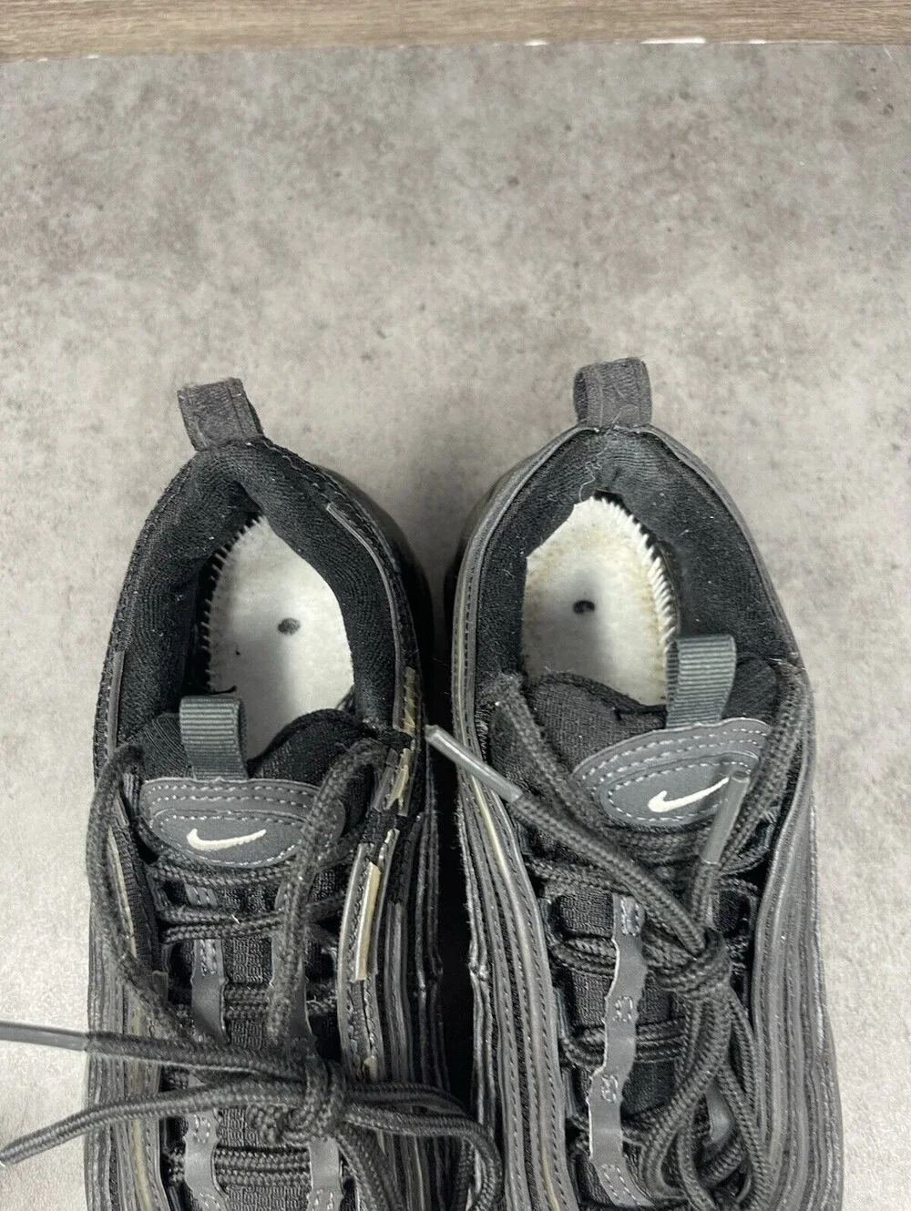 Nike Air Max 97 Black Sneakers Kids Size 4.5Y GS Athletic Running Trainer